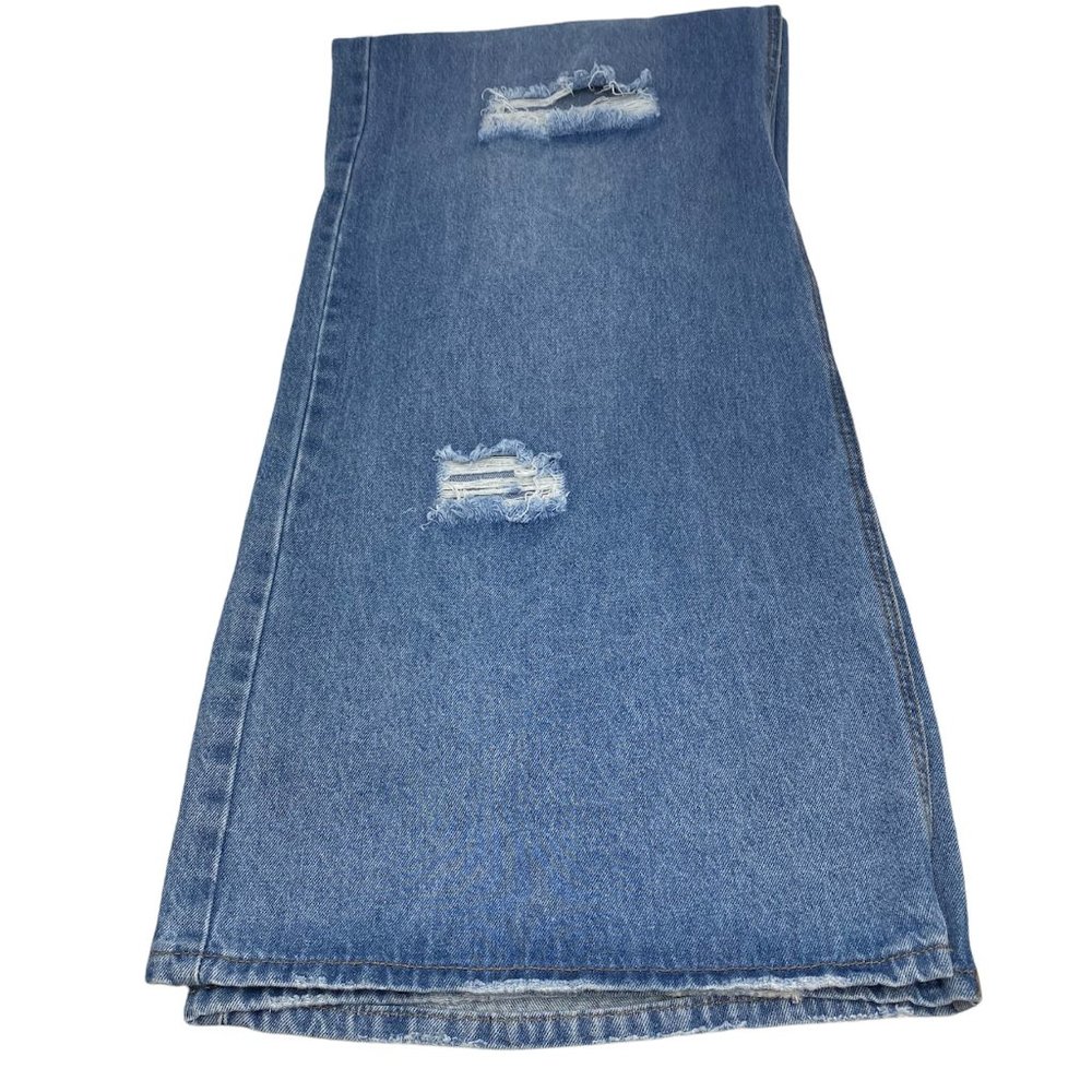 Madden Girl Maya Baggy Jeans Med Wash 28 NWT - Picture 14 of 14